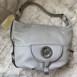 NWT Michael Kors Largs Fulton Shoulder Bag Grey
